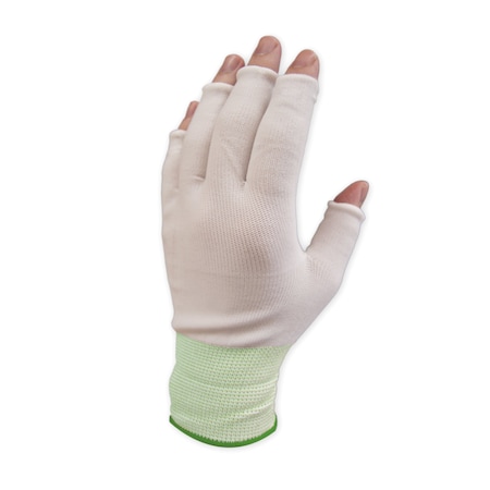 Pure Touch Pure Touch Half Finger Nylon Glove Liner Size L, 300pair/PK, Moisture Wicking & Barrier Protection GLHF-S